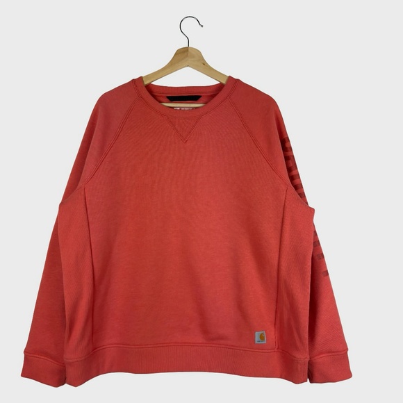Carhartt Peach Loose Midweight Crewneck Sweatshirt - Picture 1 of 11